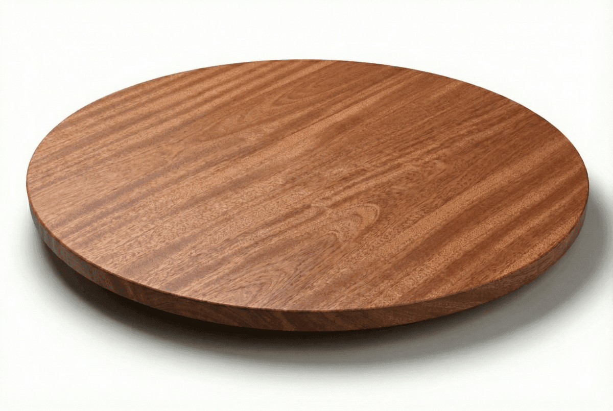 Mahogany Round Face Grain Wood Tabletops