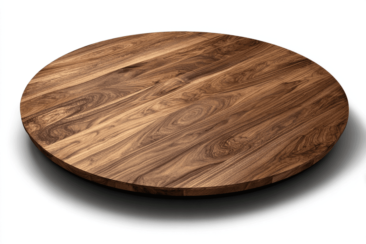 Walnut Round Face Grain Wood Tabletops
