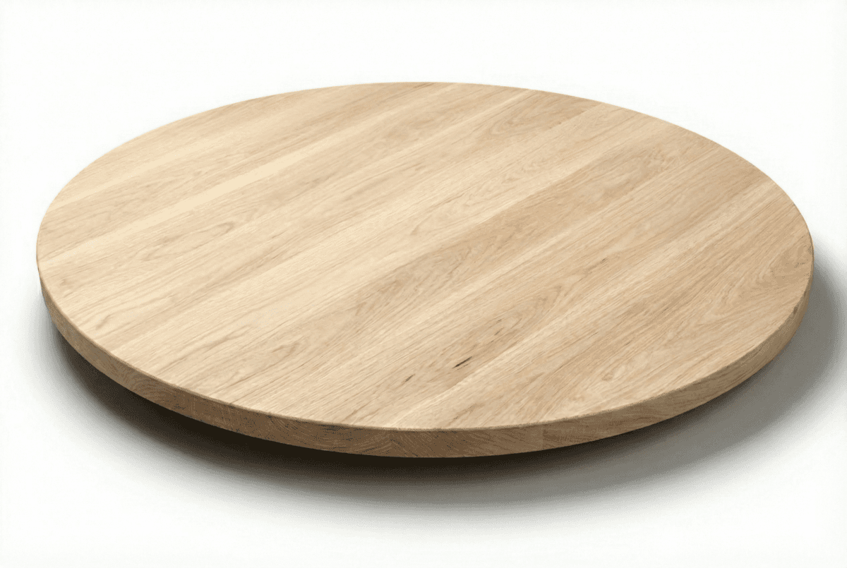 White Oak Round Face Grain Wood Tabletops